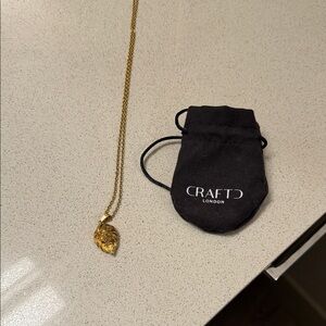 Gold Lion Pendant Necklace